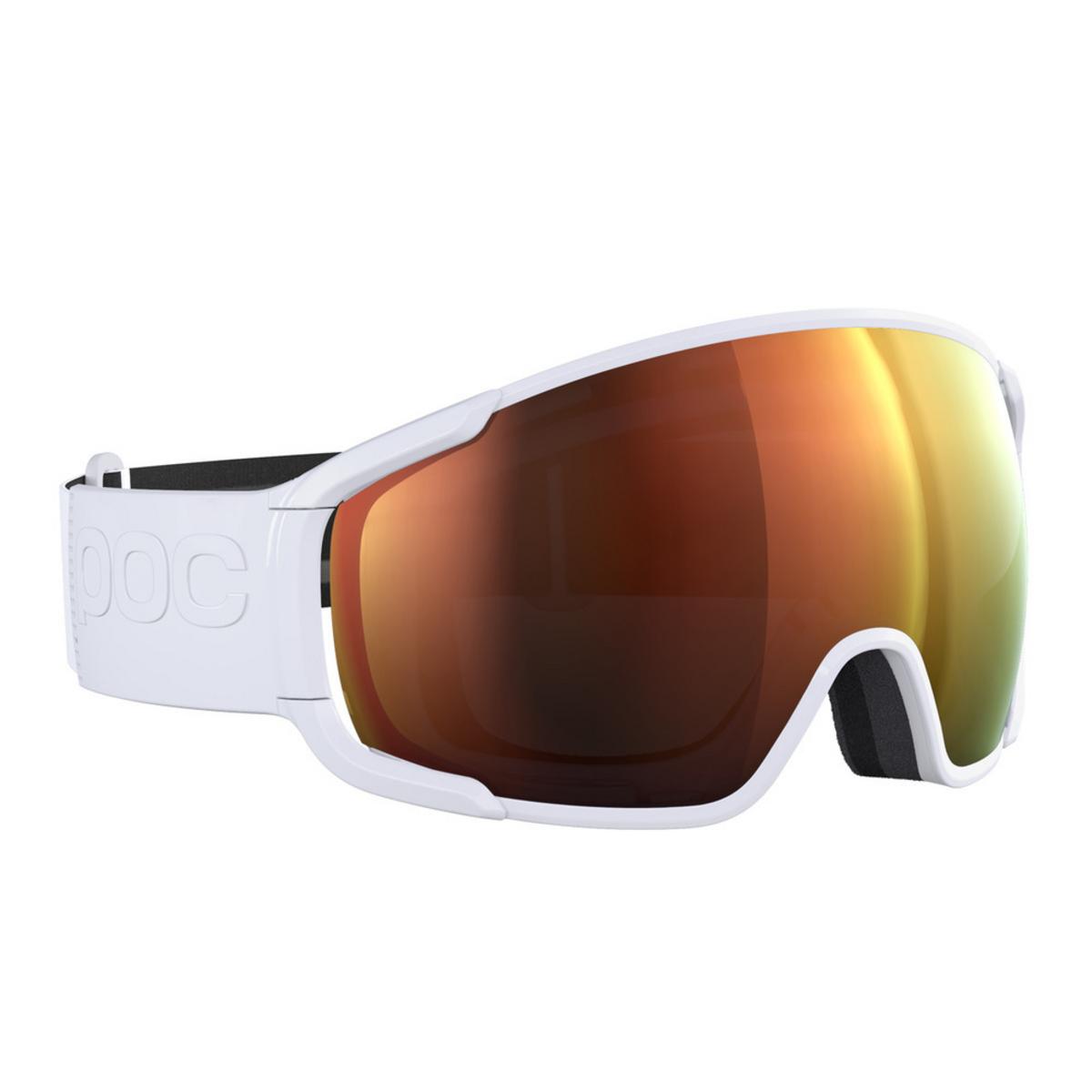 POC Zonula Ski Goggles Partly Sunny Orange Lens - Hydrogen White Frame POC Zonula Ski Goggles Partly Sunny Orange Lens - Hydrogen White Frame