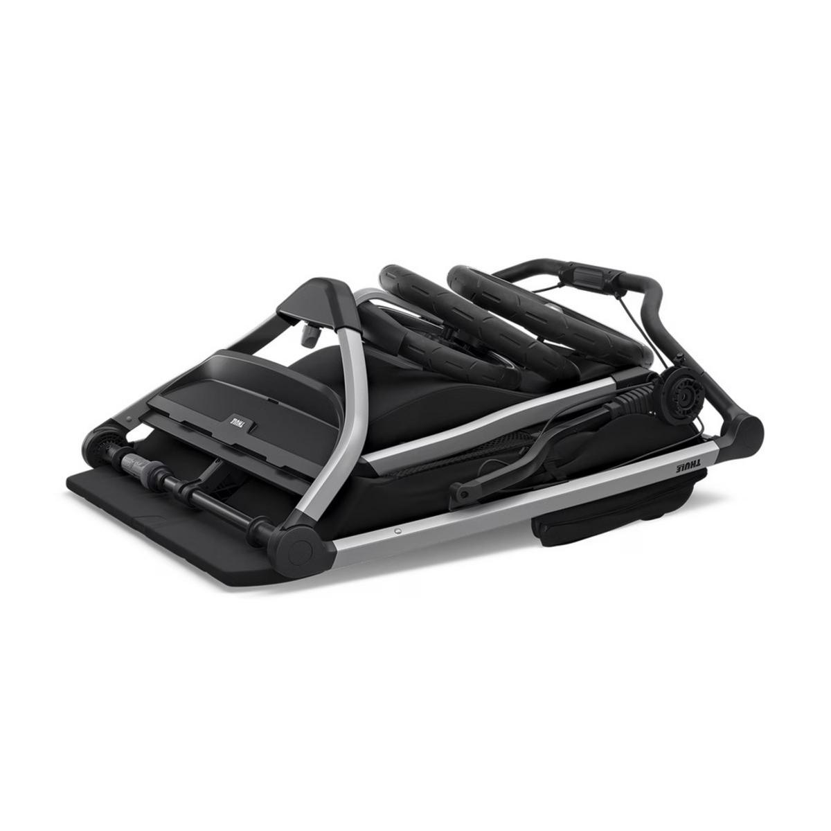 Thule Urban Glide 2 Double Jogging Stroller - Aluminium/Jet Black Thule Urban Glide 2 Double Jogging Stroller - Aluminium/Jet Black