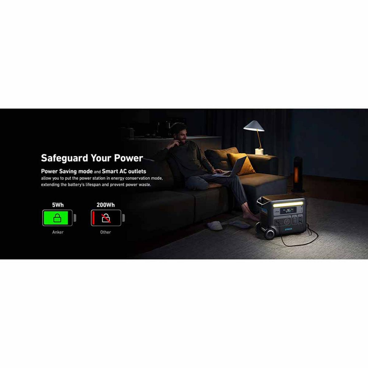 Anker Solar Generator 767 - PowerHouse 2048Wh with 100W Solar Panels Anker Solar Generator 767 - PowerHouse 2048Wh with 100W Solar Panels