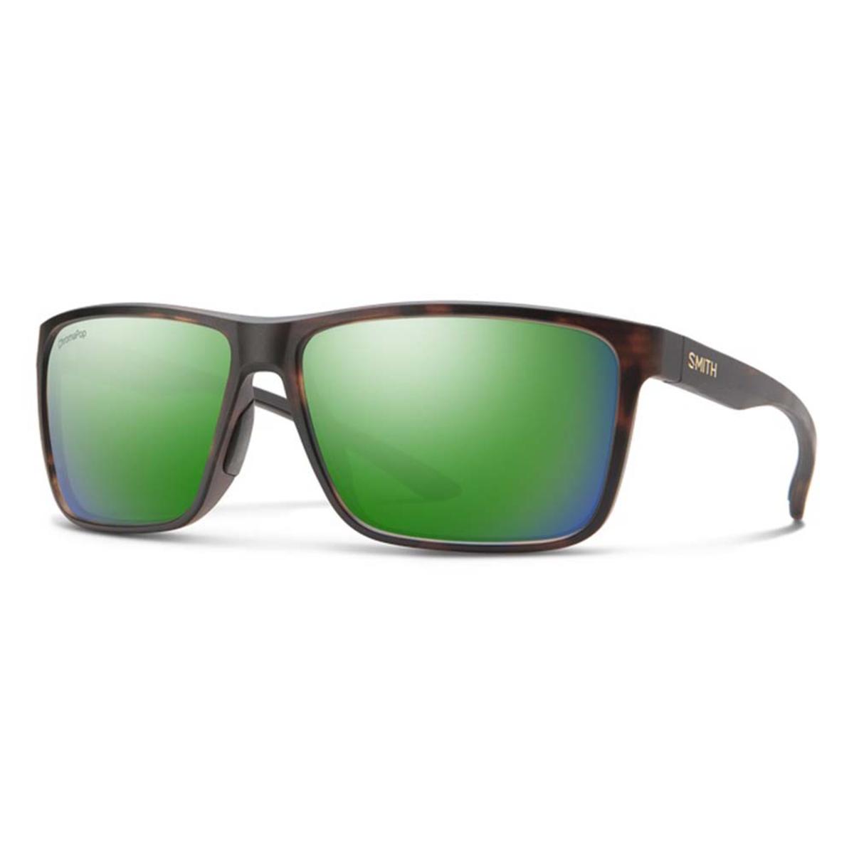 Smith Optics Riptide Sunglasses ChromaPop Glass Polarized Green Mirror - Matte Tortoise Frame Smith Optics Riptide Sunglasses ChromaPop Glass Polarized Green Mirror - Matte Tortoise Frame