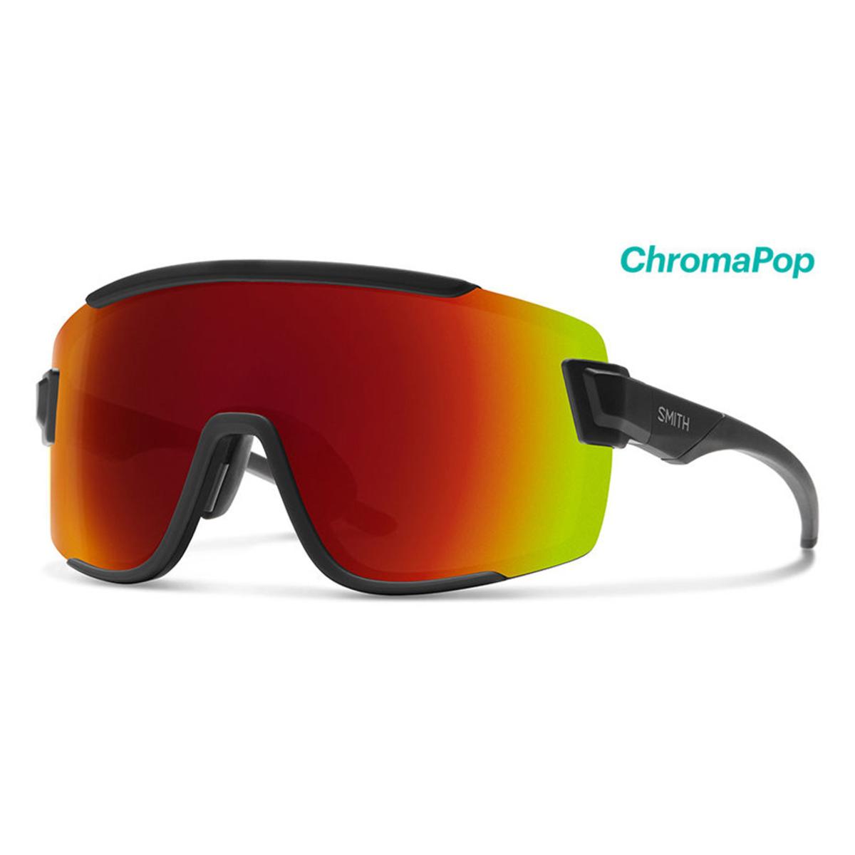 Smith Optics Wildcat Sunglasses Chromapop Sun Red Mirror - Matte Black Frame Smith Optics Wildcat Sunglasses Chromapop Sun Red Mirror - Matte Black Frame
