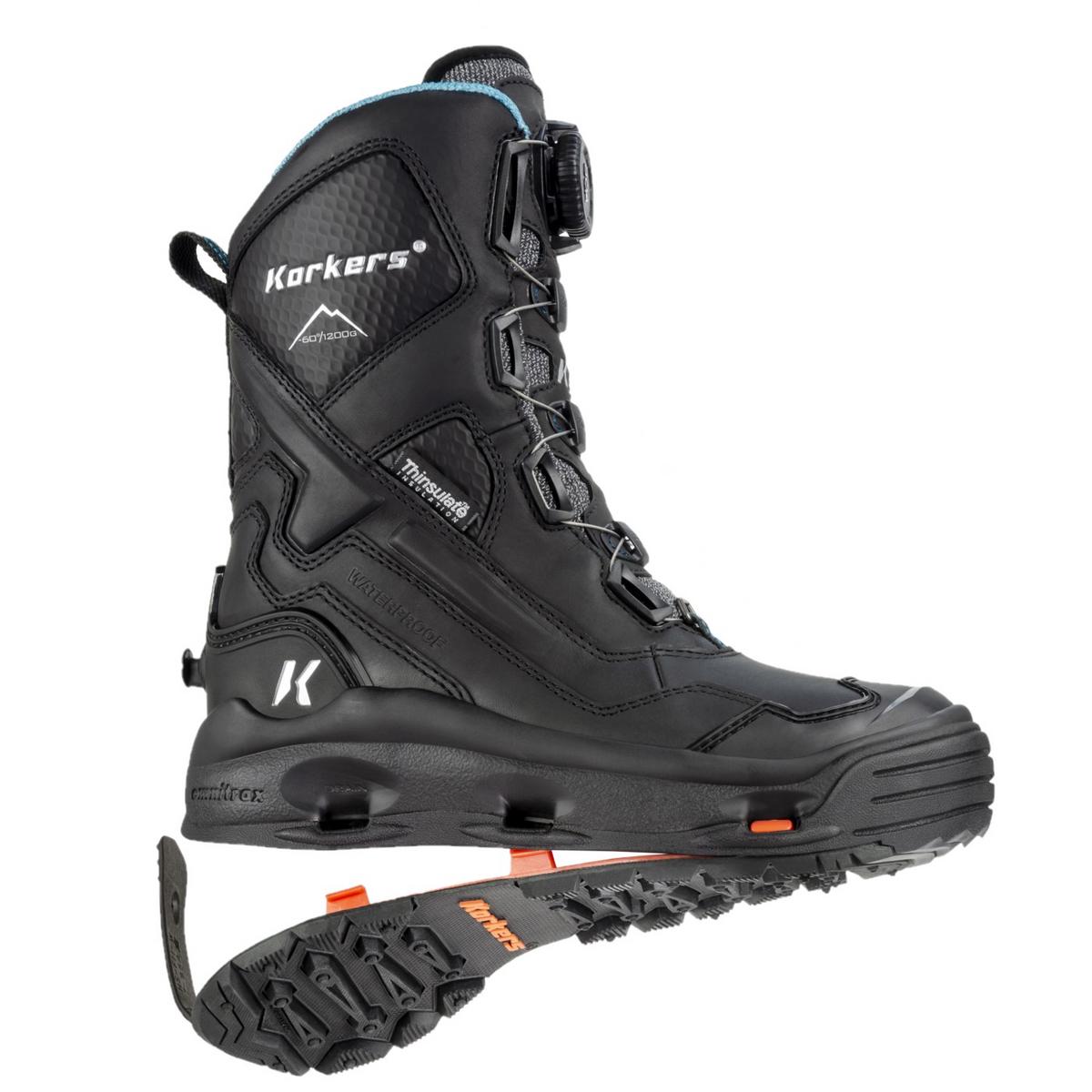 Korkers Women's Polar Vortex 1200 Winter Boots with SnowTrac Sole Korkers Women's Polar Vortex 1200 Winter Boots with SnowTrac Sole