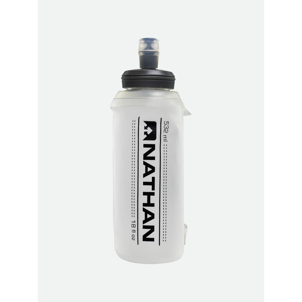 Nathan 18oz Soft Flask with Bite Top - Clear Nathan 18oz Soft Flask with Bite Top - Clear