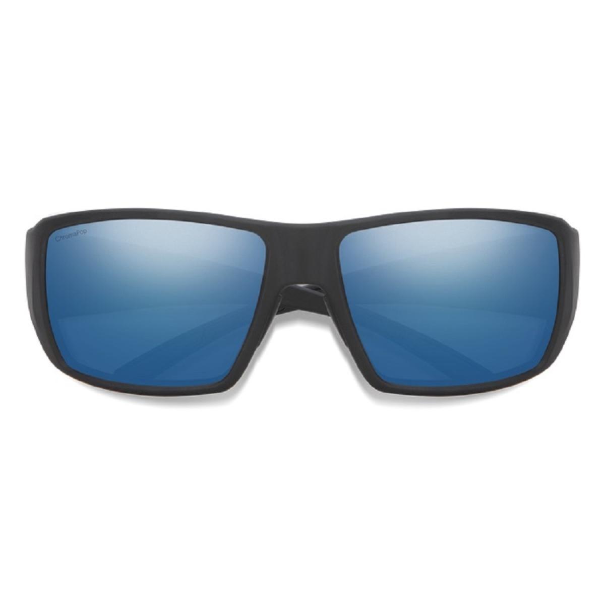 Smith Optics Guide's Choice Sunglasses ChromaPop Polarized Blue Mirror - Matte Black Frame Smith Optics Guide's Choice Sunglasses ChromaPop Polarized Blue Mirror - Matte Black Frame