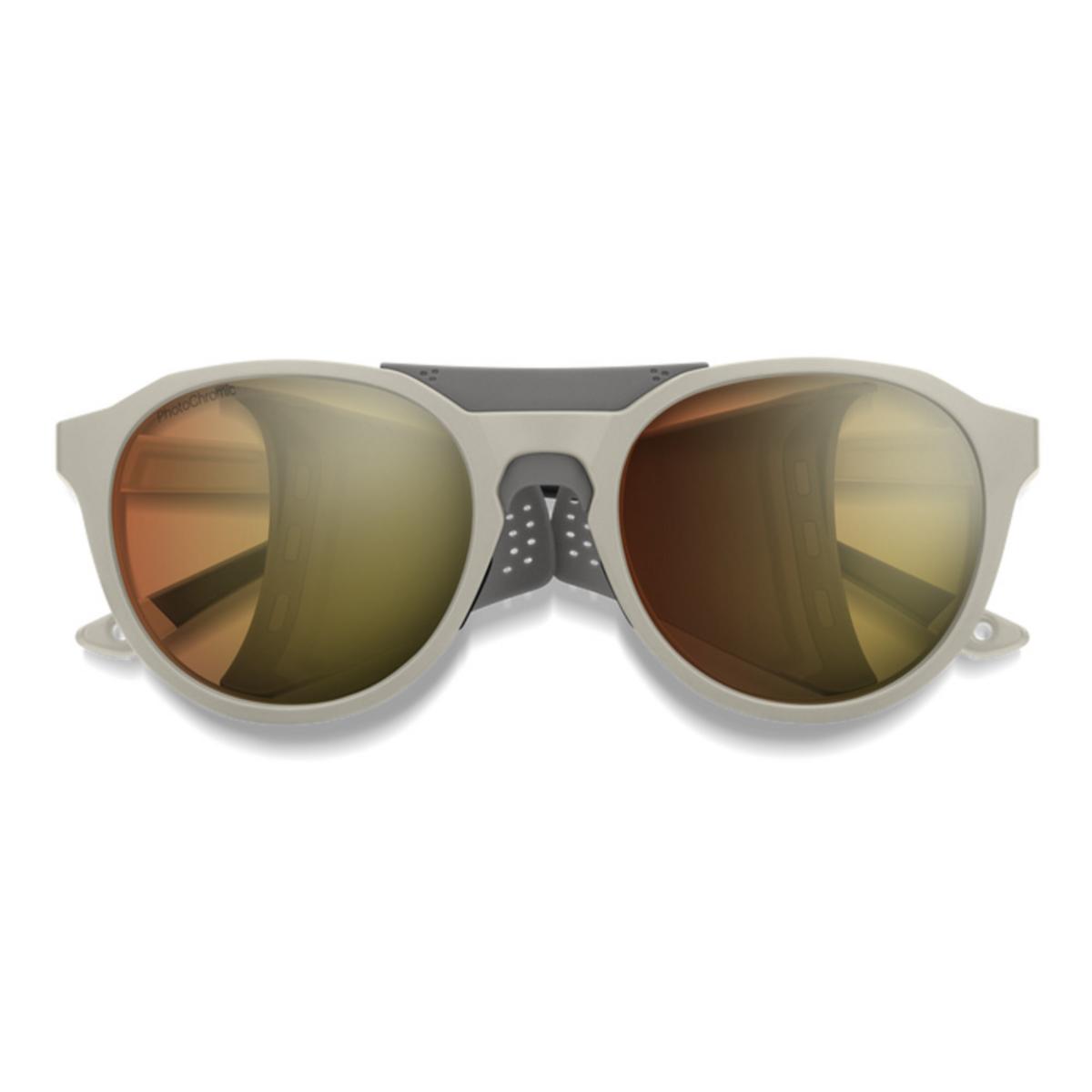 Smith Optics Venture Sunglasses ChromaPop Glacier Photochromic Copper Gold Mirror - Matte Bone Frame Smith Optics Venture Sunglasses ChromaPop Glacier Photochromic Copper Gold Mirror - Matte Bone Frame