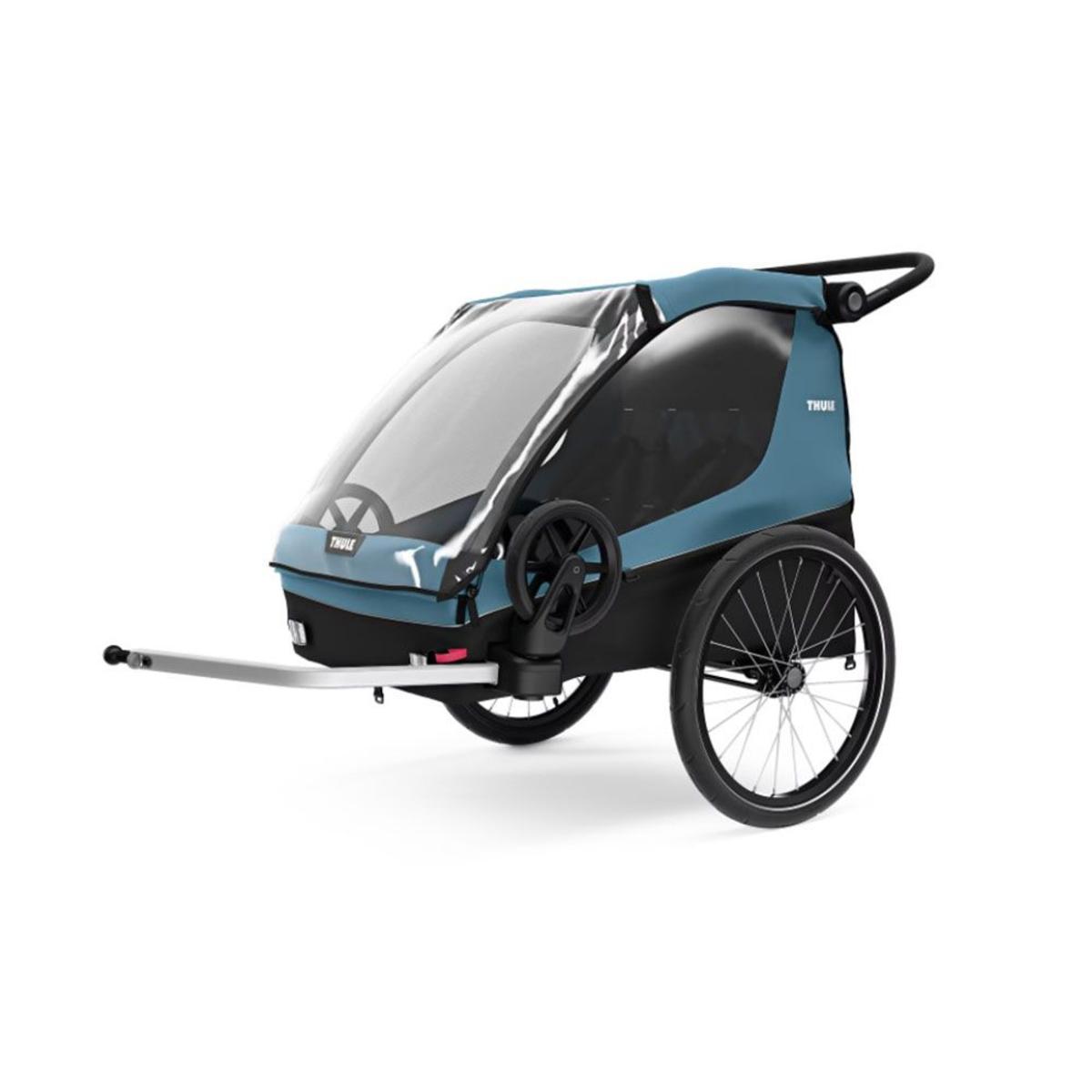 Thule Courier 2-Seat Kids Cargo Bike Trailer - Aegean Blue Thule Courier 2-Seat Kids Cargo Bike Trailer - Aegean Blue