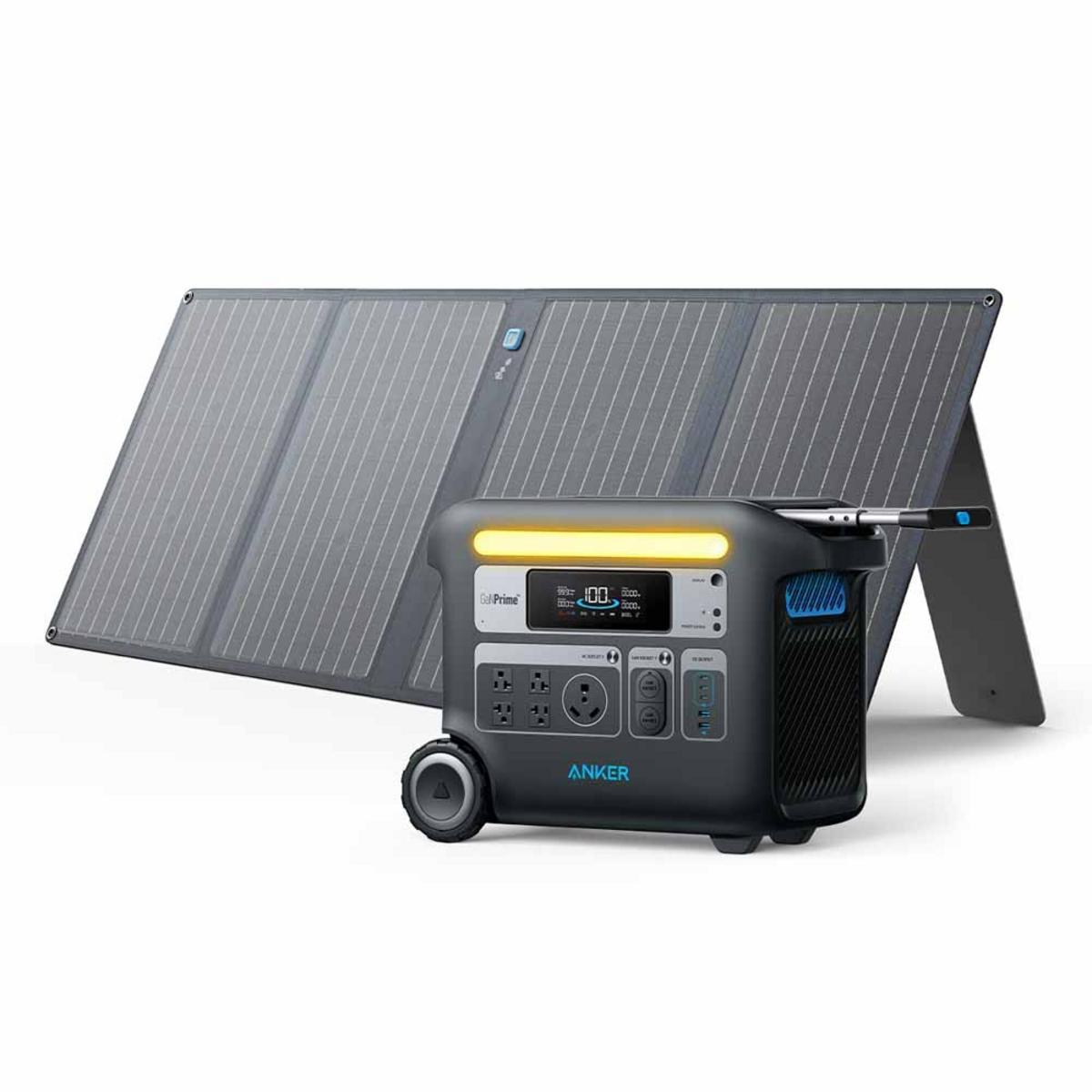 Anker Solar Generator 767 - PowerHouse 2048Wh with 100W Solar Panels Anker Solar Generator 767 - PowerHouse 2048Wh with 100W Solar Panels