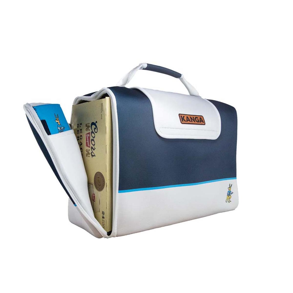 Kanga Coolers Malibu Kase Mate Standard 24 Pack Cooler - White/Navy Kanga Coolers Malibu Kase Mate Standard 24 Pack Cooler - White/Navy