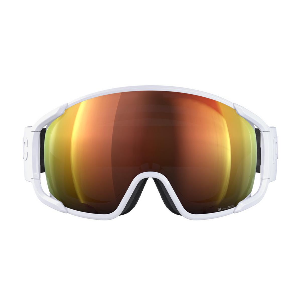 POC Zonula Ski Goggles Partly Sunny Orange Lens - Hydrogen White Frame POC Zonula Ski Goggles Partly Sunny Orange Lens - Hydrogen White Frame