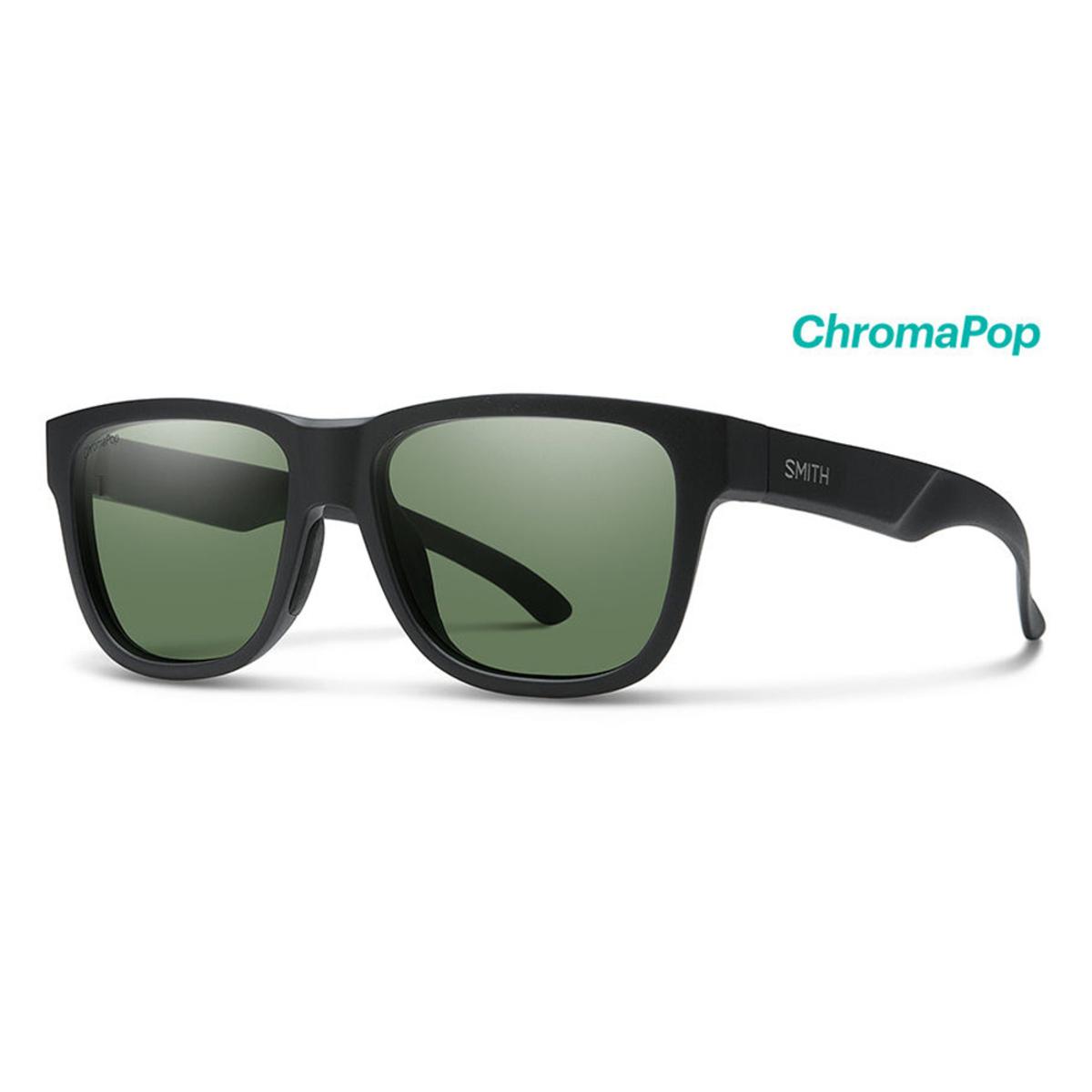 Smith Optics Lowdown Slim 2 Sunglasses Chromapop Polarized Gray Green - Matte Black Frame Smith Optics Lowdown Slim 2 Sunglasses Chromapop Polarized Gray Green - Matte Black Frame