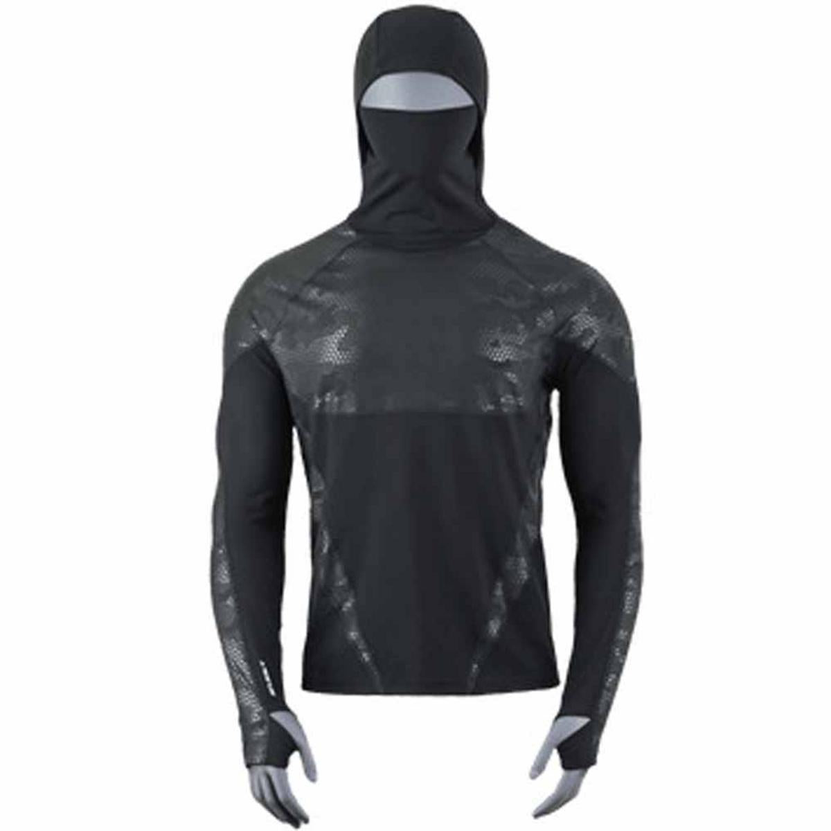 Seirus Men's Heatwave Body Mapped Base Layer Quick Hoodie Top Seirus Men's Heatwave Body Mapped Base Layer Quick Hoodie Top