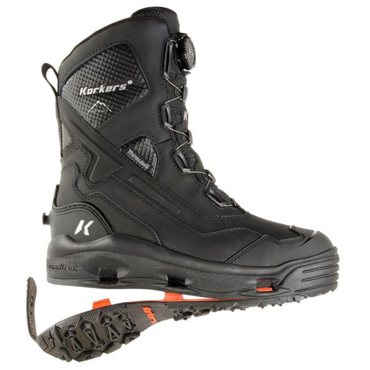 Korkers Men's Polar Vortex 600 Winter Boots with SnowTrac Sole Korkers Men's Polar Vortex 600 Winter Boots with SnowTrac Sole
