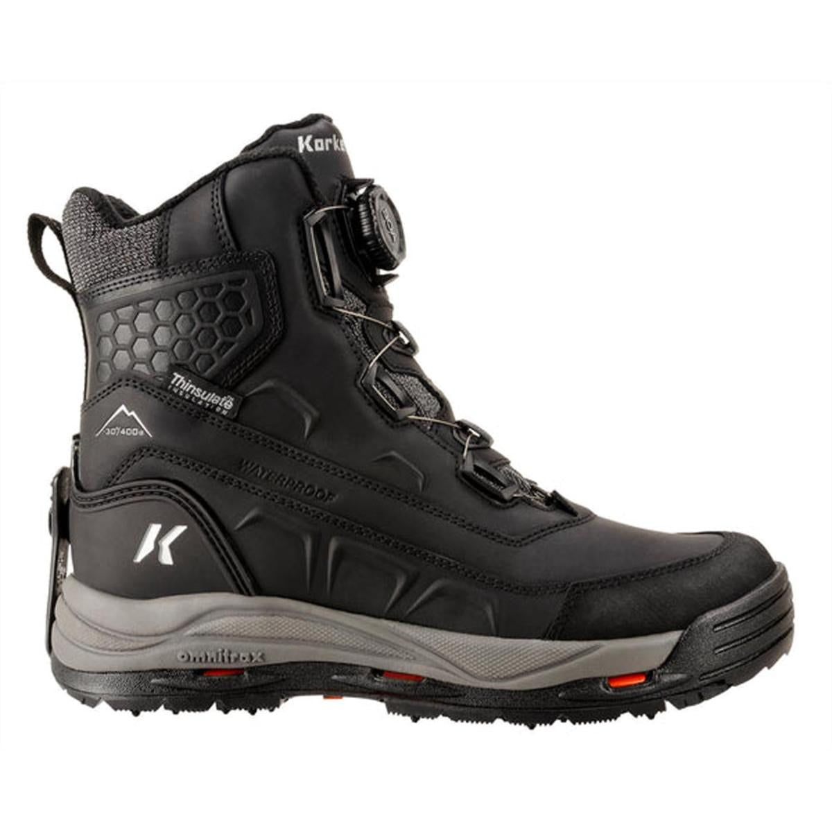 Korkers Men's Snowmageddon Boa Outdoor Boots with SnowTrac Sole Korkers Men's Snowmageddon Boa Outdoor Boots with SnowTrac Sole