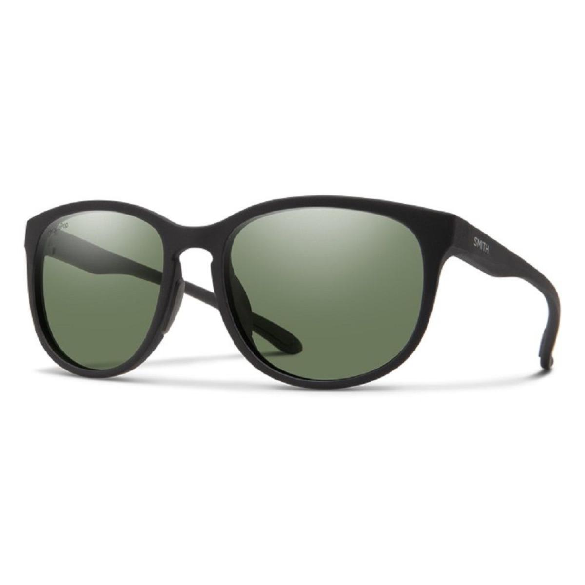 Smith Optics Lake Shasta Sunglasses ChromaPop Polarized Gray Green - Matte Black Frame Smith Optics Lake Shasta Sunglasses ChromaPop Polarized Gray Green - Matte Black Frame