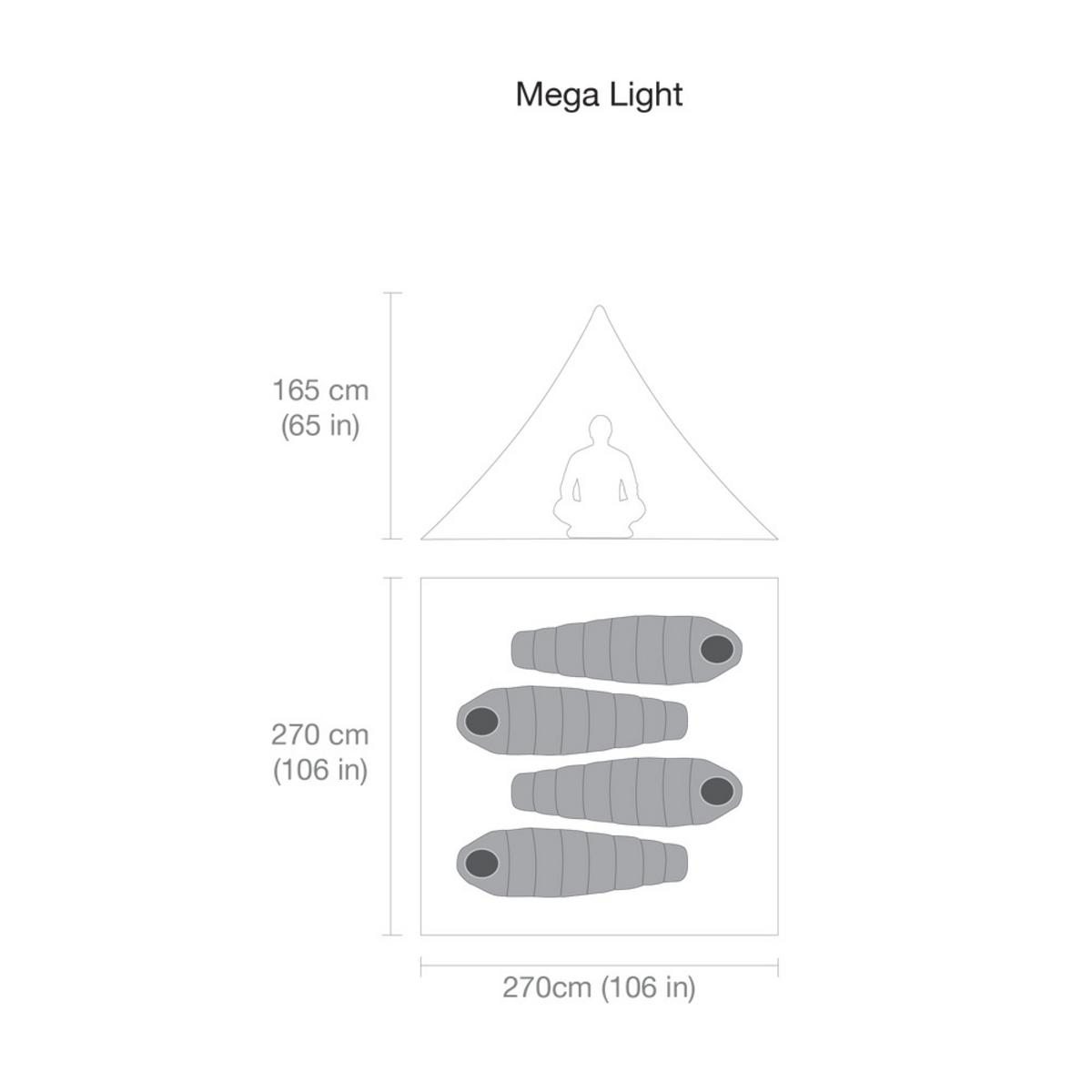 Black Diamond Mega Light 4P Tent - Distance Blue Black Diamond Mega Light 4P Tent - Distance Blue
