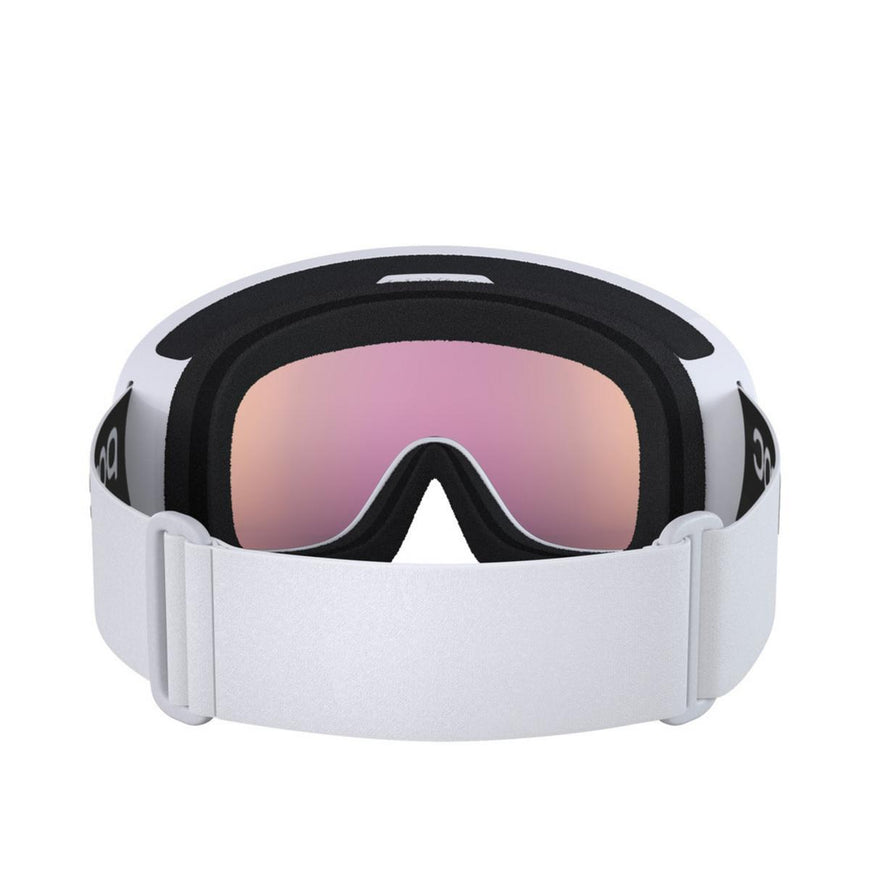 POC Fovea Ski Goggles Partly Sunny Orange Lens - Hydrogen White Frame