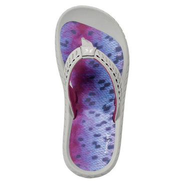 Korkers Women's Fish Flip Rainbow Trout with Fixed Kling-On Deck Soles