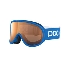 POC POCito Retina Kid's Ski Goggles Partly Sunny Light Orange Lens - Fluorescent Blue Frame