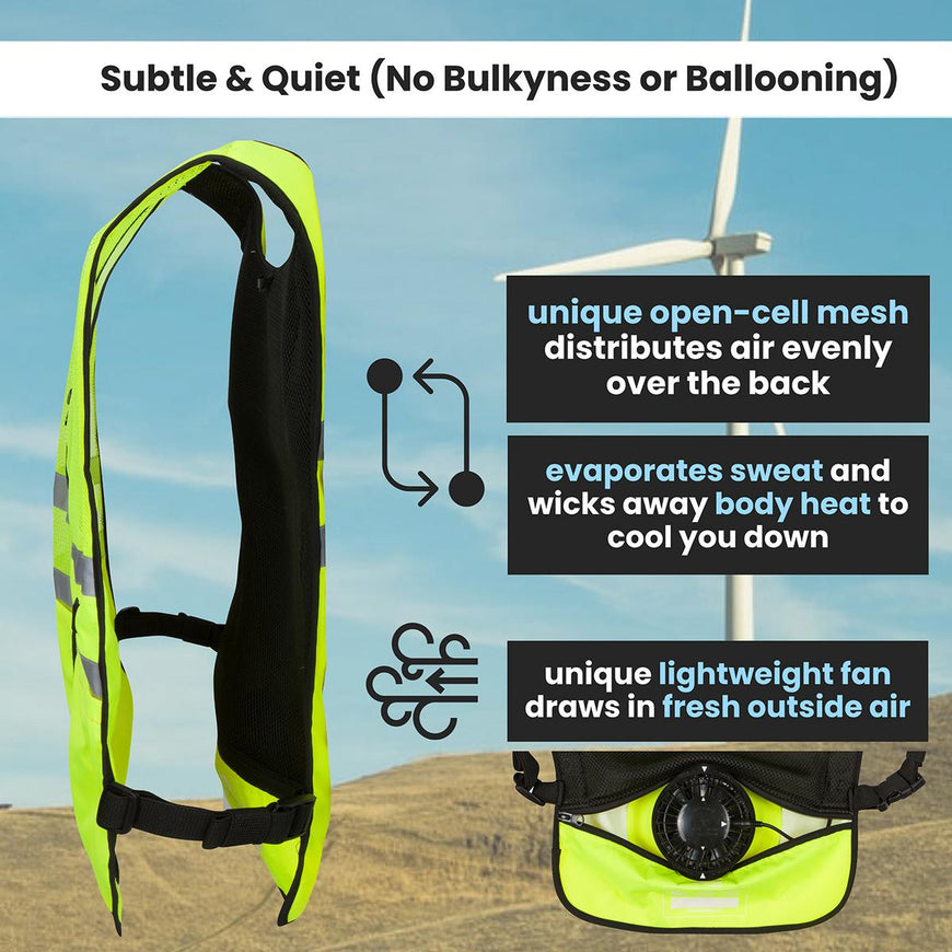 Venture Heat 5V 3 Speed Wearable Cooling Cooling Fan Vest