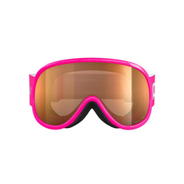 POC POCito Retina Kid's Ski Goggles Partly Sunny Light Orange Lens - Fluorescent Pink Frame