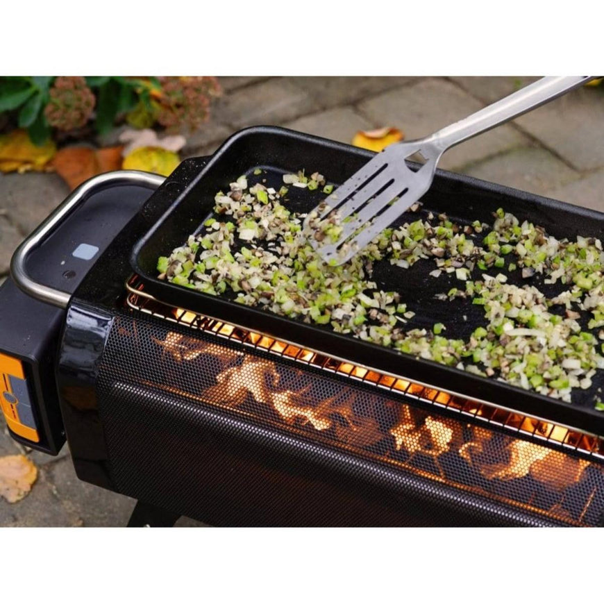 BioLite FirePit Griddle - Pre-Seasoned Cast Iron Outdoor Griddle