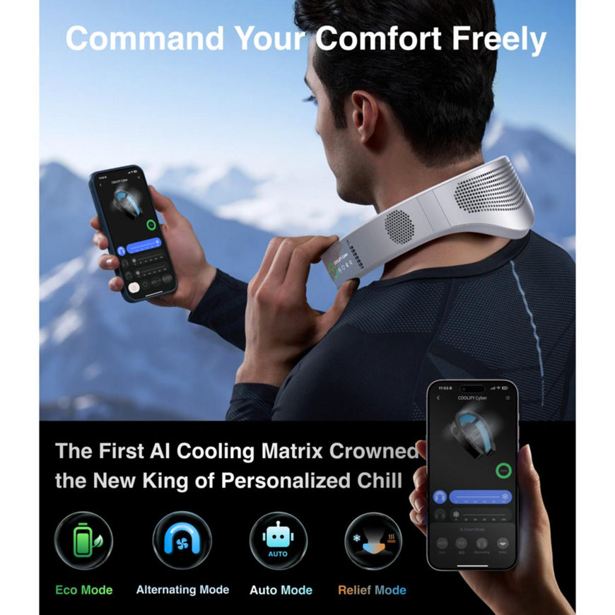 Torras Wearable Air Conditioner Coolify Cyber - Black