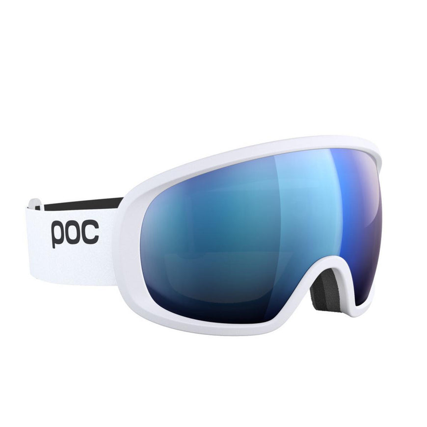 POC Fovea Ski Goggles Partly Sunny Blue Lens - Hydrogen White Frame