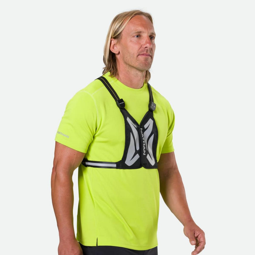 Nathan Laser Light Web Vest RX - Black/High Vis Yellow