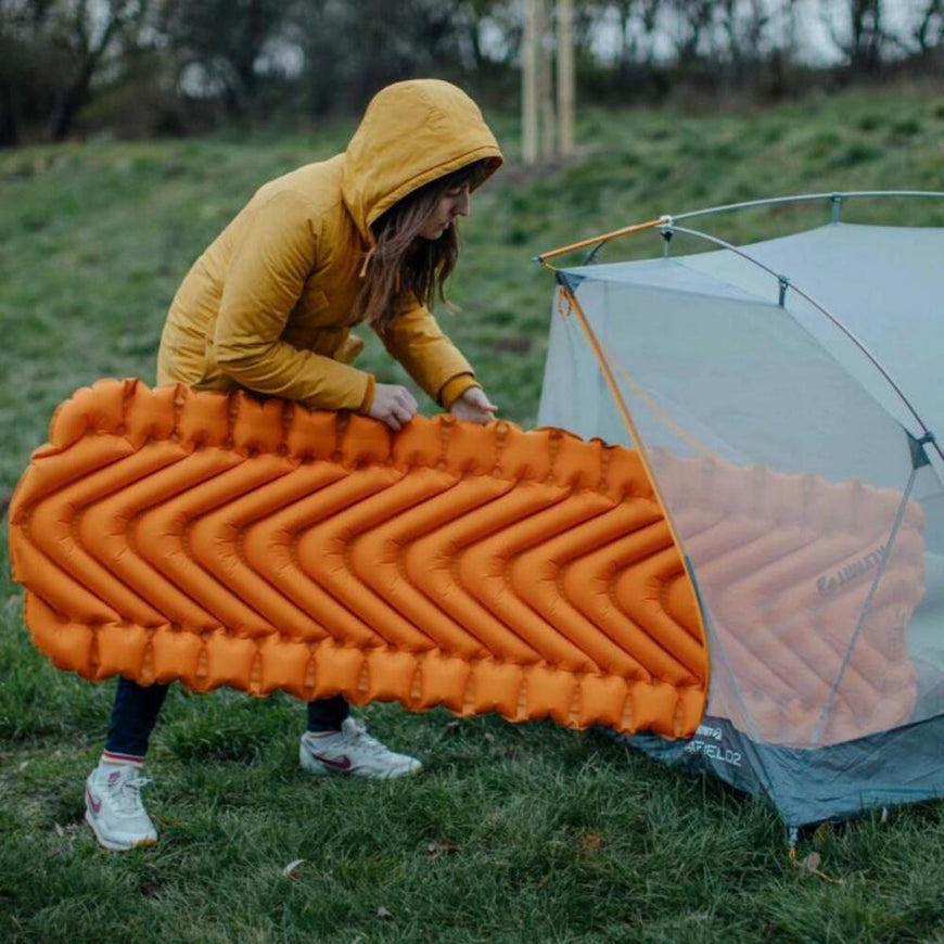 Klymit Insulated Static V Lite Sleeping Pad - Mango Orange