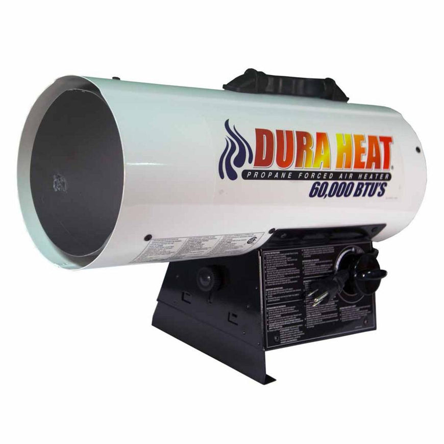 World Marketing 30K-60K BTUs Propane(LP) Forced Air Heater - Continuous Ignition/White
