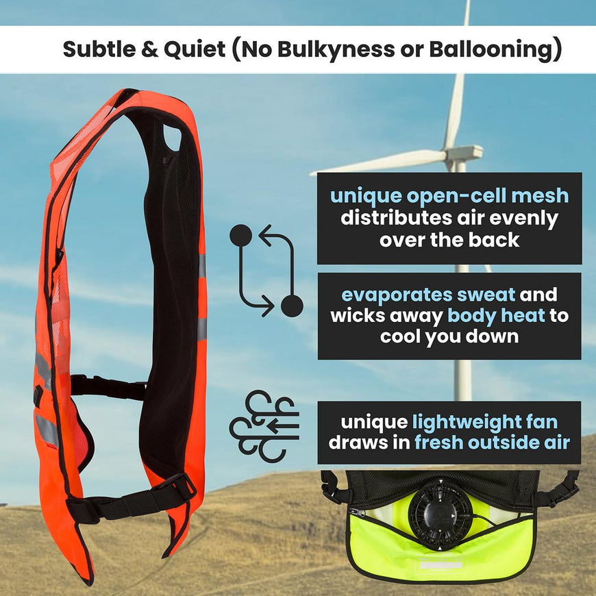 Venture Heat 5V 3 Speed Wearable Cooling Cooling Fan Vest