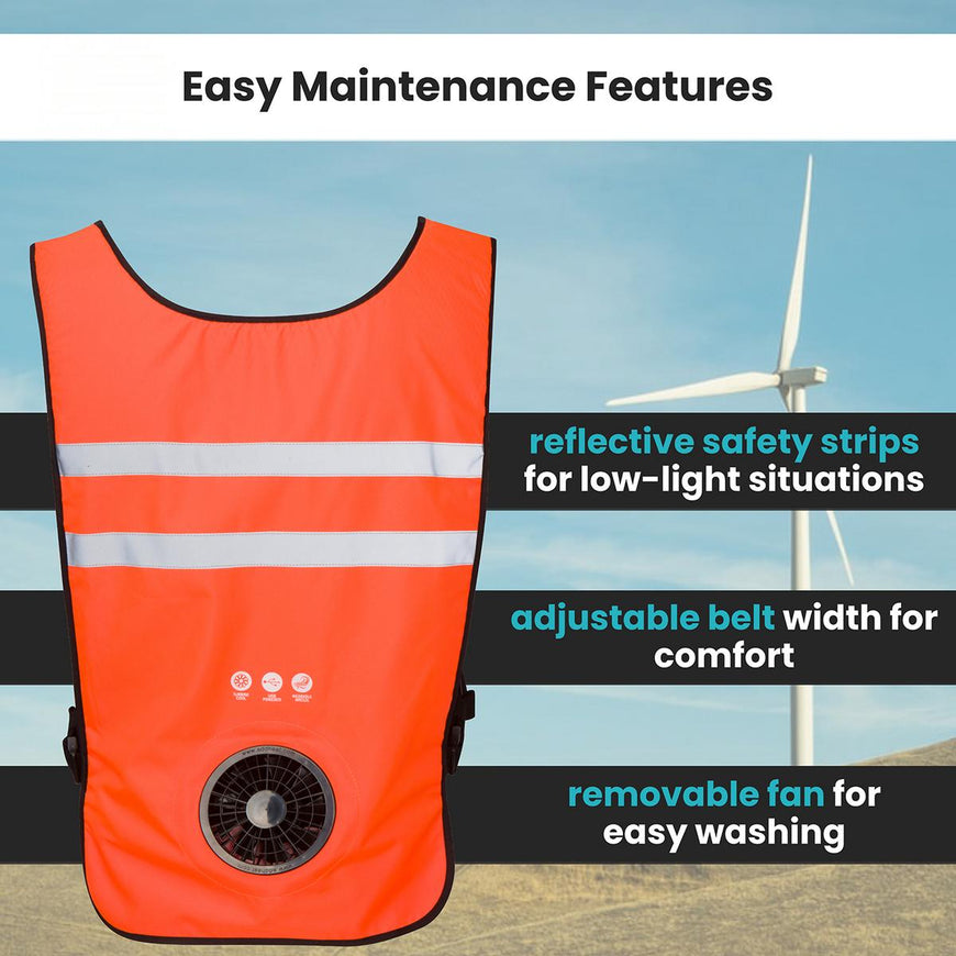 Venture Heat 5V 3 Speed Wearable Cooling Cooling Fan Vest