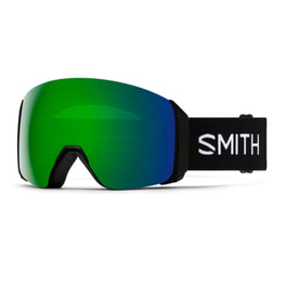 Smith Optics 4D Mag XL Goggles ChromaPop Sun Green Mirror - Black Frame