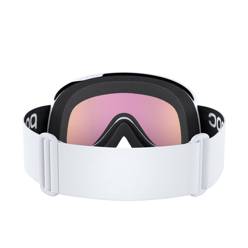 POC Retina Ski Goggles Partly Sunny Orange Lens - Hydrogen White Frame