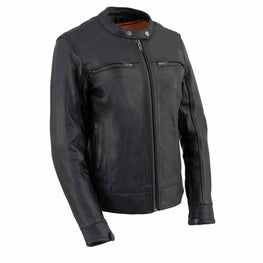 Milwaukee Leather Women's Cool-Tec Leather Scooter Triple Stitch Jacket