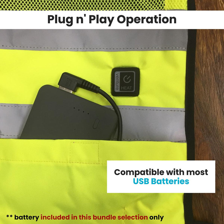 Venture Heat 5V 3 Speed Wearable Cooling Cooling Fan Vest