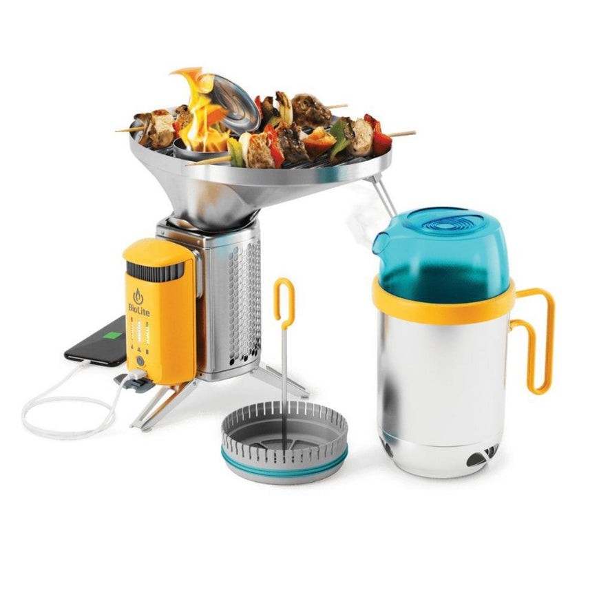 BioLite CampStove Complete Cook Kit - Portable Wood Cooking System