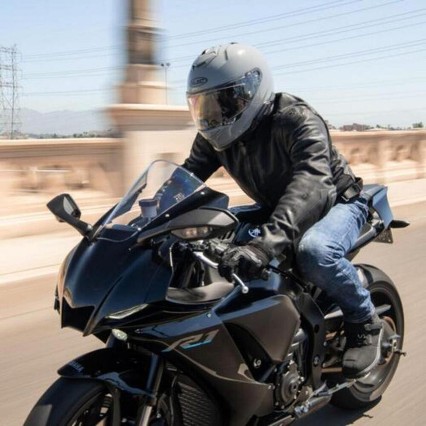 HJC I71 Advanced Polycarbonate Shell Helmet with Sun Shield - Semi Flat Black