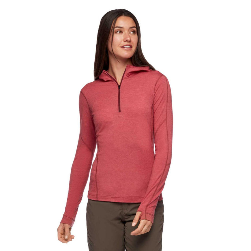 Black Diamond Women's Solution 150 Merino Quarter Zip Hoody