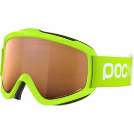 POC POCito Iris Kid's Ski Goggles Partly Sunny Light Orange Lens - Fluorescent Yellow/Green Frame