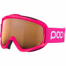 POC POCito Iris Kid's Ski Goggles Partly Sunny Light Orange Lens - Fluorescent Pink Frame