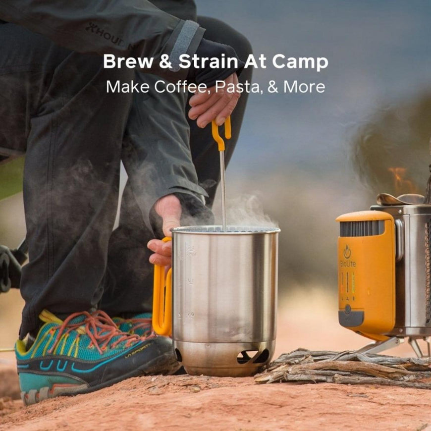 BioLite CampStove KettlePot & Coffee Set Camping Stove Cookware Accessory