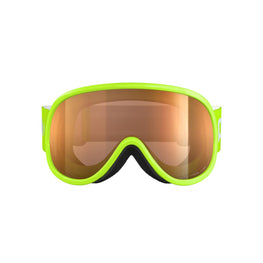 POC POCito Retina Kid's Ski Goggles Partly Sunny Light Orange Lens - Fluorescent Yellow/Green Frame