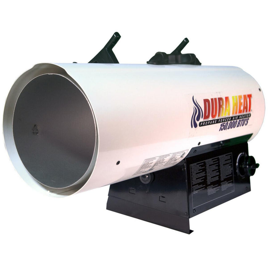 World Marketing 120K-150K BTU Propane(LP) Forced Air Heater - Continuous Ignition/White