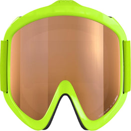 POC POCito Iris Kid's Ski Goggles Partly Sunny Light Orange Lens - Fluorescent Yellow/Green Frame