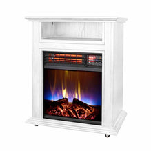 World Marketing Comfort Glow Electric Quartz Fireplace - White