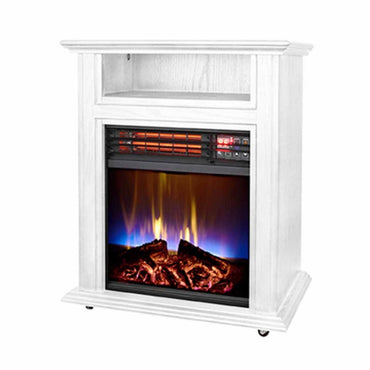 World Marketing Comfort Glow Electric Quartz Fireplace - White