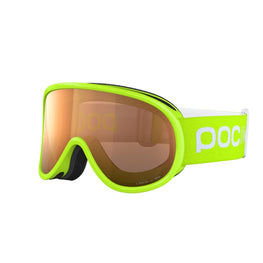 POC POCito Retina Kid's Ski Goggles Partly Sunny Light Orange Lens - Fluorescent Yellow/Green Frame