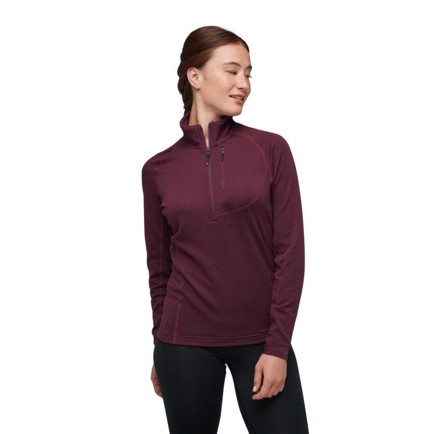 Black Diamond Women's Coefficient LT Quarter Zip Pullover