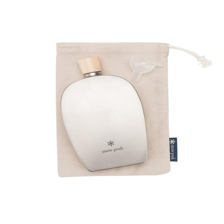 Snow Peak Titanium Flask in 8.4 oz